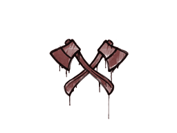 涂鸦 | 双斧 (砖红)